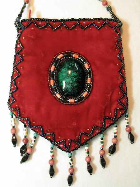 Red amulet bag